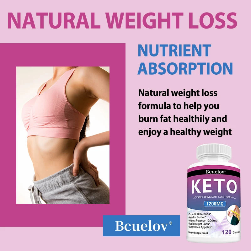 Advanced Keto Capsules, Weight Management, Metabolism Boost, Appetite Control, Energy Support, Digestive Health Supplement BareGlow