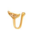 Fashion Gold Color Dragon Butterfly Fake Nose Ring for Women Africa Copper Helix U Shape Faux Aro Nariz Piercing BareGlow