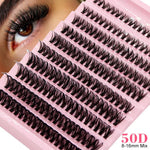 Super Bunch Mink Eyelashes 1 Box/200 Bundles Natural Eyelash Extension 3D Russia Individual Cluster Makeup Tools Lashes Cilia BareGlow