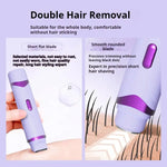 2in1 Electric Razor for Women Painless Hair Removal Rechargeable Body Trimmer Underarm Mustache Epilator Shaver BareGlow