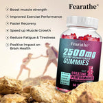 Creatine Monohydrate Gummies - Boost Energy, Build Muscle Mass, and Improve Athletic Performance, Supports Mood Health BareGlow