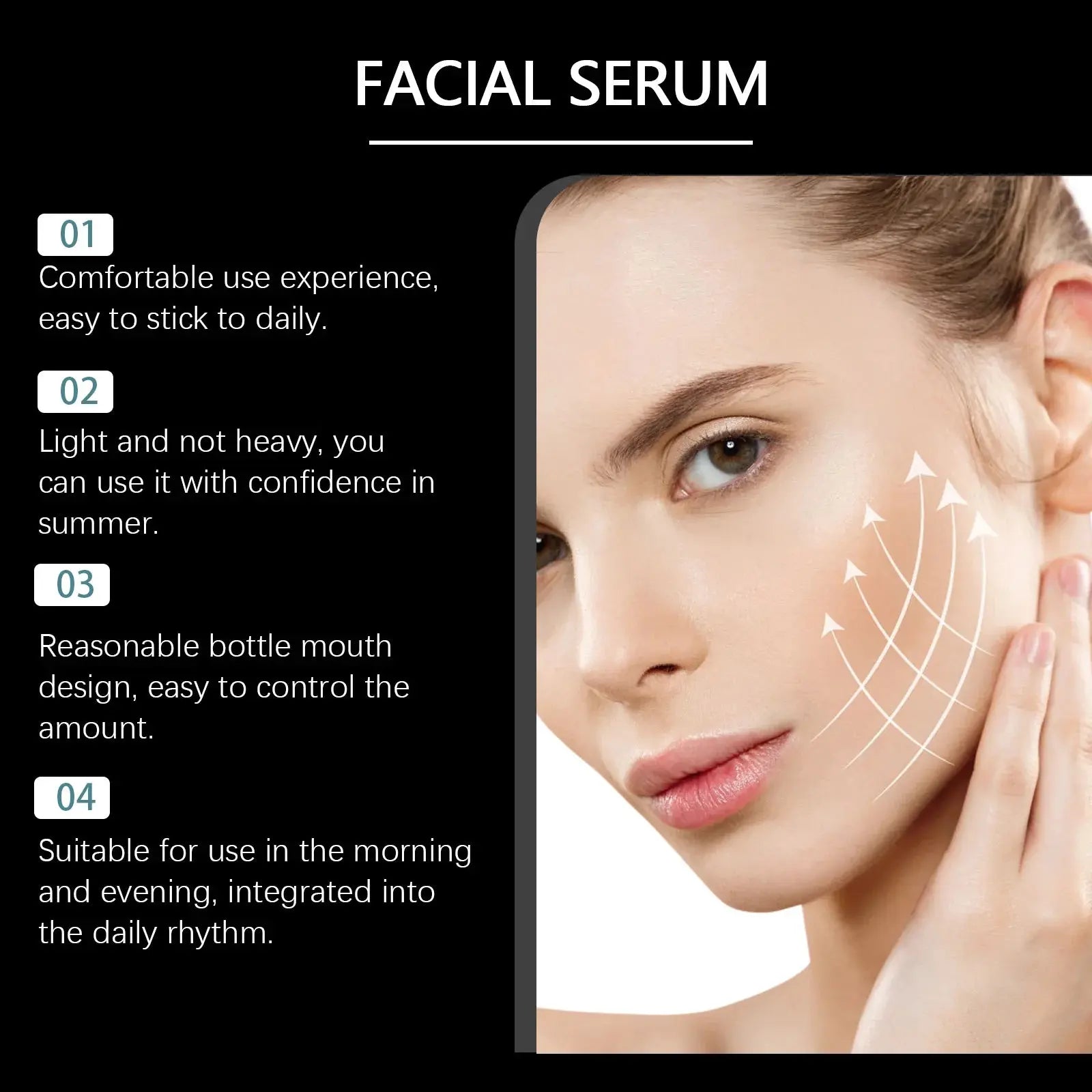 Facial Care Essence, Moisturizing, Radiance - Boosting, Lightweight, Hydrating, Smooth, Soft & Elastic Skin, Skincare Serum BareGlow