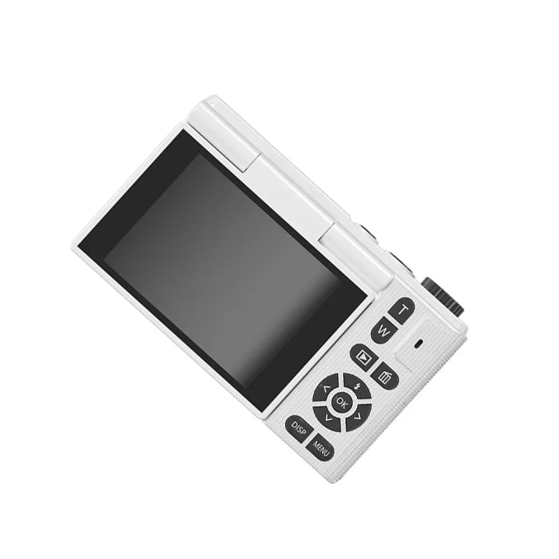 Digital Camera for Vlogging 5K Output 180 Flip Screen 75MP Sensor 18x Zoom Electronic Stabilization Compact Design BareGlow