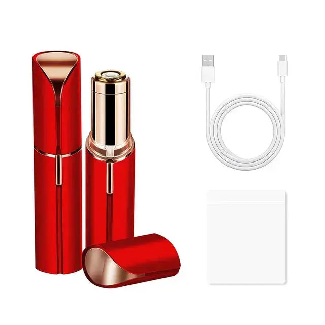 Electric Eyebrow Trimmer Mini Eye Brow Epilator Facial Lipstick Shape Hair Removal Portable Women Painless Razor Shaver Tool BareGlow