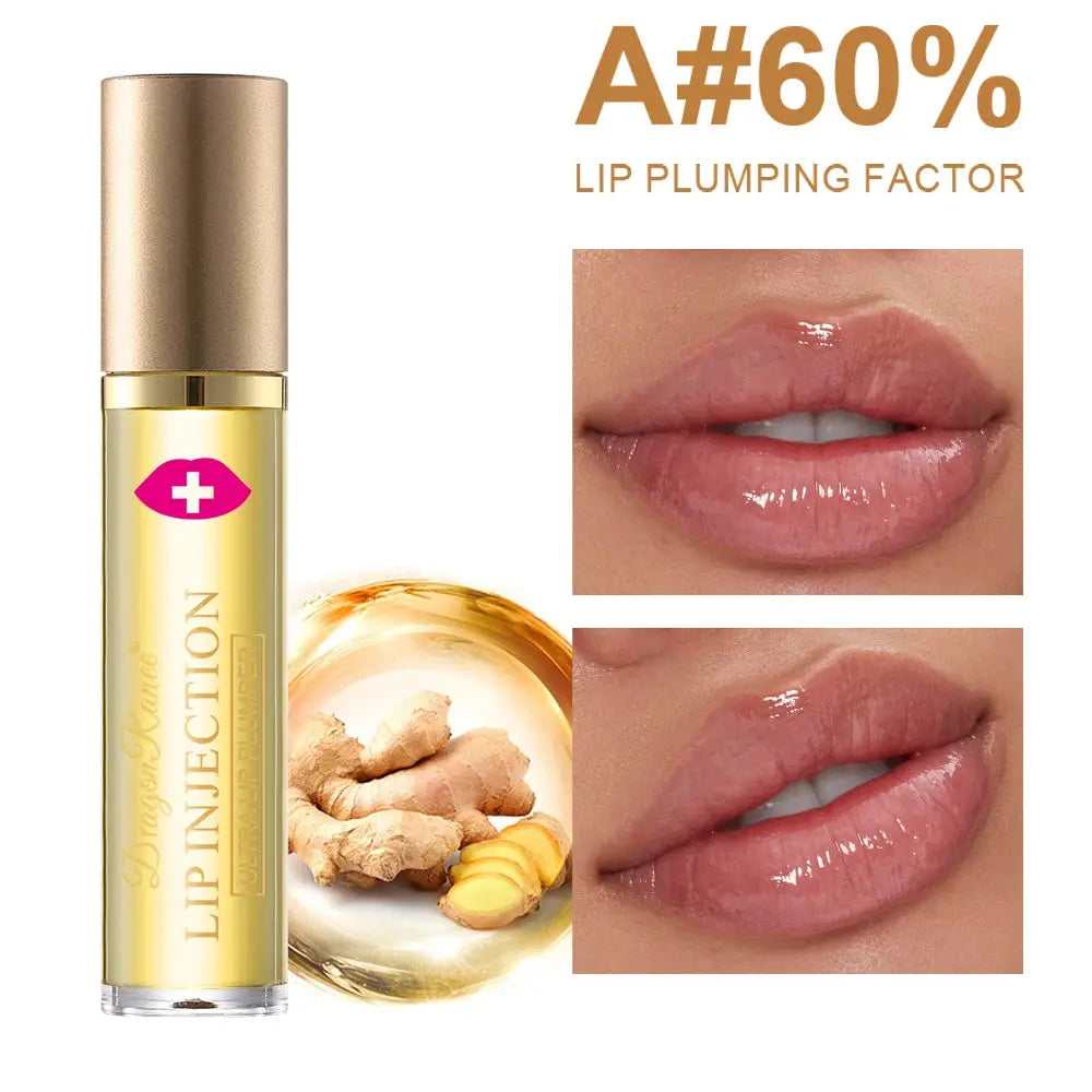 Lip Plumping Oil Moisturizes, Hydrates, and Adds Color as a Base for Lip Care. Glass Lip, Pouty Lips, Glossy Mirror-Like, Gentle, Colorless Lip Oil BareGlow