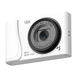 4K Digital Camera  24 Million Pixels Video Camcorder 16x Zoom Compact Cameras Auto Focus for Kids Adult Beginners Photograph BareGlow