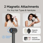 DOCO LAB High Speed Hair Dryer 110V US 110,000 RPM 200M Negative Ions ALCI Plug Lightweight Ionic Blow Dryer Fast Drying BareGlow