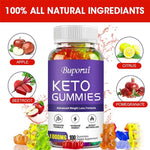 Keto Gummies 1000MG - Burn Fat, Promote Metabolism, and Increase Vitality, Relieves Bloating, Helps Detoxification and Cleansing BareGlow