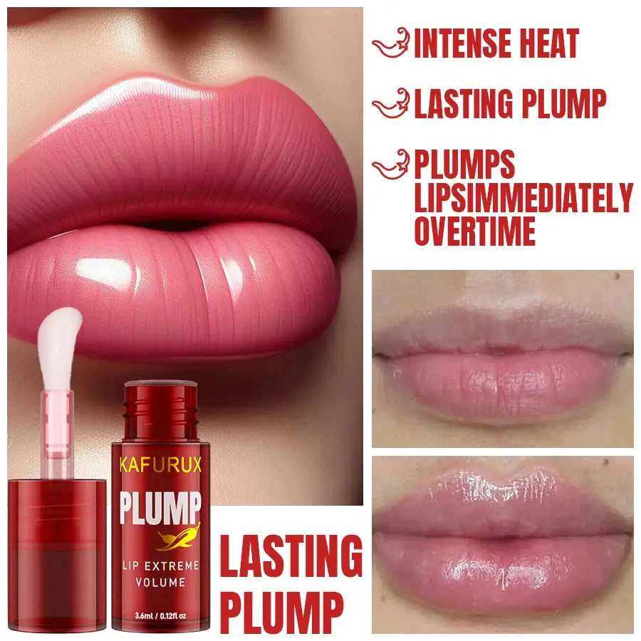 1/2PCS Lip Plump Long Lasting Lip Oil Moisturizing Lip Gloss Serum Instant Volumising Essence Oil Repair Lip Fine Lines Increase BareGlow
