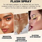 Diamond Highlighter Glitter Spray High Gloss Fairy Powder Shimmer Sparkle Powder Makeup for Face Body Highlight Face Body Makeup BareGlow