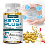 Tecepec Keto Plus+ Weight Loss Supplement Fat Burning Capsules Malic Acid Burn Belly Fat and Muscle Supplement Ketogenic Diet BareGlow