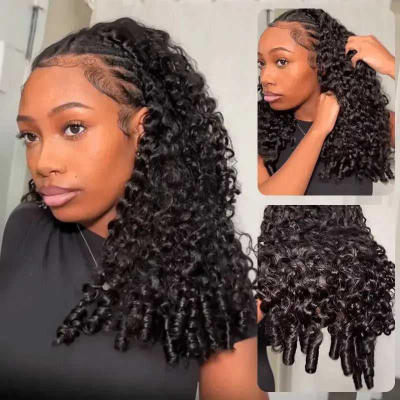 Glueless Burmese Curly Human Hair Wig Ready to Wear 13x4 Deep Wave Curly Lace Front Human Hair Wigs For Woman on Clearance Sale BareGlow