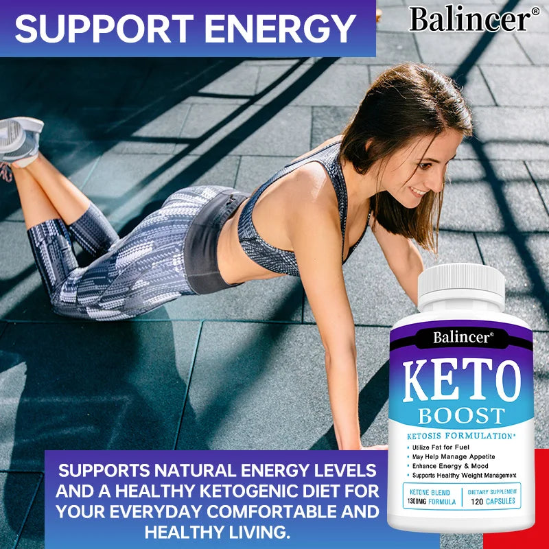 Weight Loss Organic Keto Detox Capsules Flat Belly Deep Cleansing Provides Energy Fat Burning Appetite Suppressant Supplements BareGlow