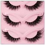 5 Pairs Cat Eye Lashes Faux Mink Eyelashes Natural long Manga Lashes Winged End Eye Elongated Eyelashes Fake Lashes Makeup BareGlow