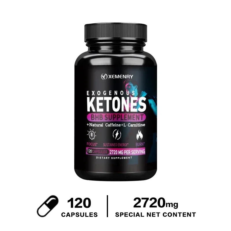 Keto BHB Exogenous Ketone - Fat Burning, Slimming, Appetite Suppressant, Weight Management Supplement, Boosts Metabolism BareGlow