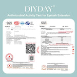 DIYDAY Individual Eyelash Extension Long Length Classic Lash Extension Trays Wholesale Matte Black Soft Mink Faux Eyelashes BareGlow