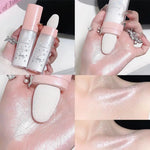 Body & Face Highlighting Powder Diamond Shine Ultra-fine Pearls Highlighter Champagne Gold Face Clavicle Body Brightening Powder BareGlow