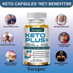 Tecepec Keto Plus+ Weight Loss Supplement Fat Burning Capsules Malic Acid Burn Belly Fat and Muscle Supplement Ketogenic Diet BareGlow