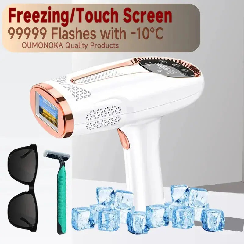 Permanent Laser Hair Removal Bikini Women's IPL Depilators Shaver Facial Hair Cutting Machine Men's Razo to Remove Hair Trimmer BareGlow