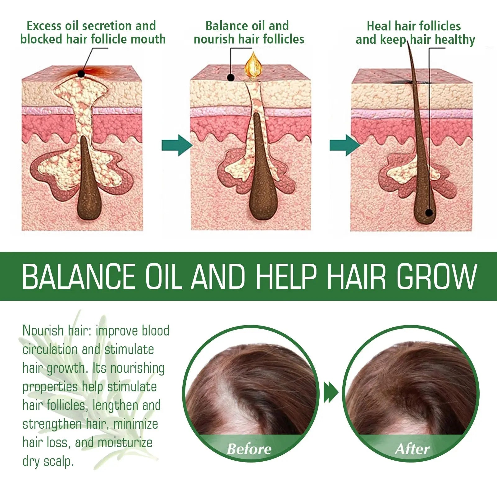 Rosemary Hair Oil Gentle Daily Care for Soft Smooth and Nourished Hair BareGlow
