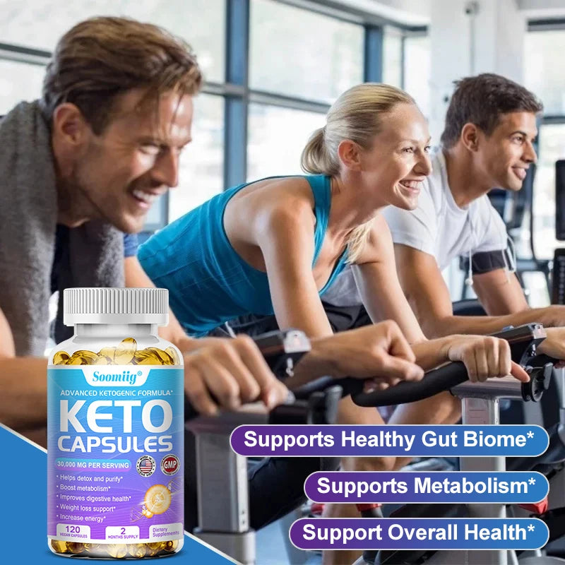Keto Capsules - Fat Burning, Detoxification, Weight Loss, Metabolism Boost, Weight Management, Immune System Boost BareGlow