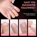 120 Pieces of Transparent Coffin/Mandarin/Aprilion/Square/Oval/Other Shape Style Boxed Nails BareGlow