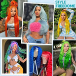 613 13x6 Lace Front Wig Human Hair Body Wave Blonde Lace Frontal Wigs for Women 220 Density Natural Hairline With Baby Hair BareGlow