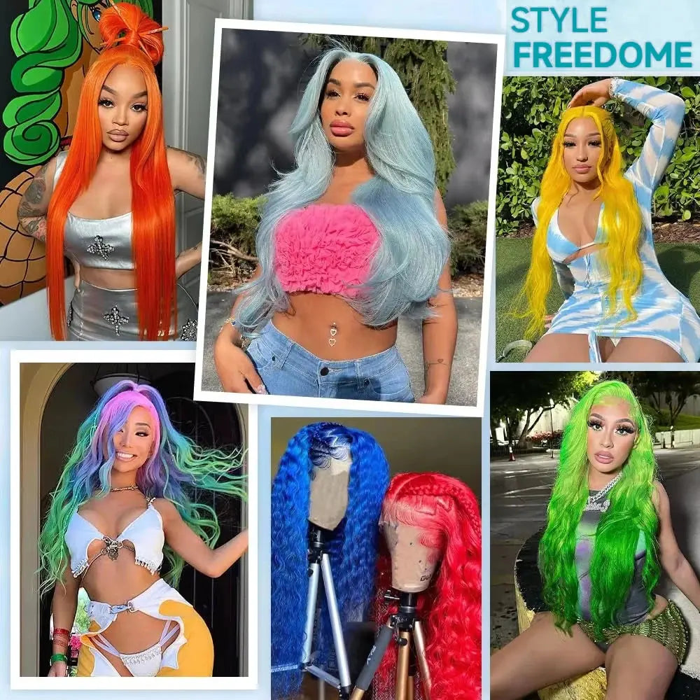 613 13x6 Lace Front Wig Human Hair Body Wave Blonde Lace Frontal Wigs for Women 220 Density Natural Hairline With Baby Hair BareGlow