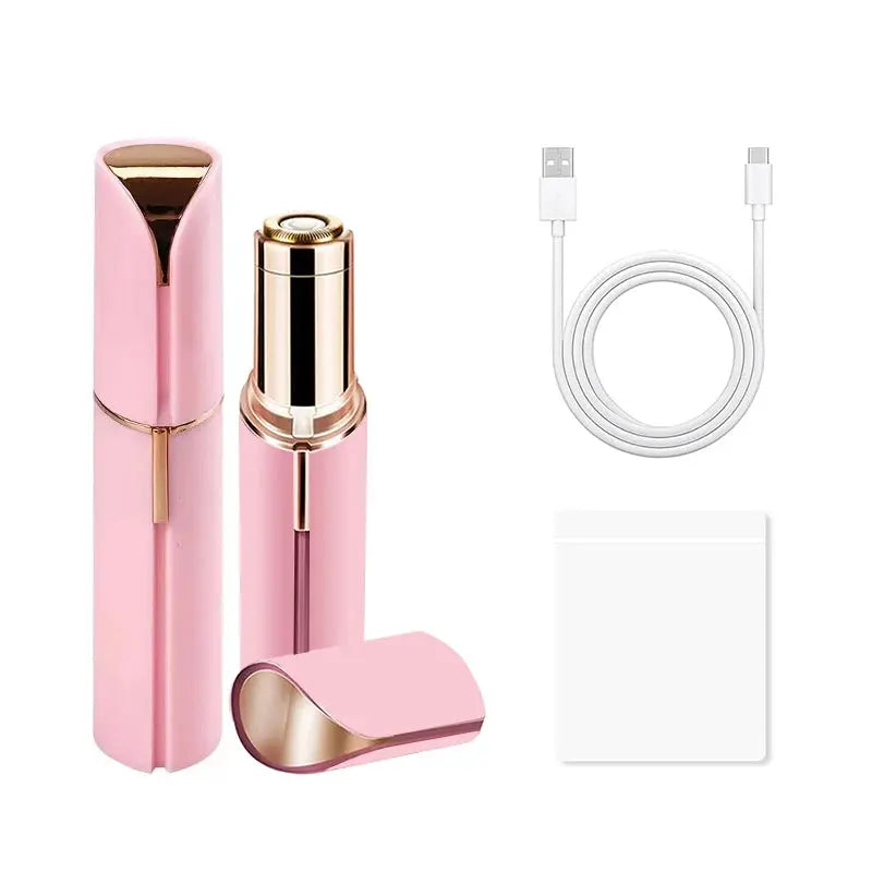 Electric Eyebrow Trimmer Mini Eye Brow Epilator Facial Lipstick Shape Hair Removal Portable Women Painless Razor Shaver Tool BareGlow
